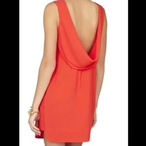 Mini Orange backless dress from BCBG